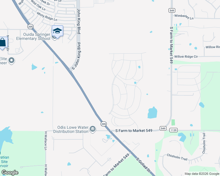 map of restaurants, bars, coffee shops, grocery stores, and more near 4009 Stableglen Drive in Rockwall