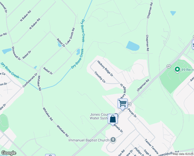 map of restaurants, bars, coffee shops, grocery stores, and more near 146 Timothy Circle in Macon