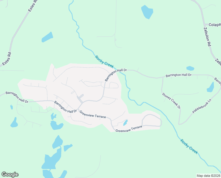 map of restaurants, bars, coffee shops, grocery stores, and more near 220 Hampton Way in Macon