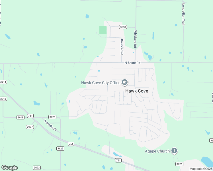 map of restaurants, bars, coffee shops, grocery stores, and more near 1510 Kay in Quinlan