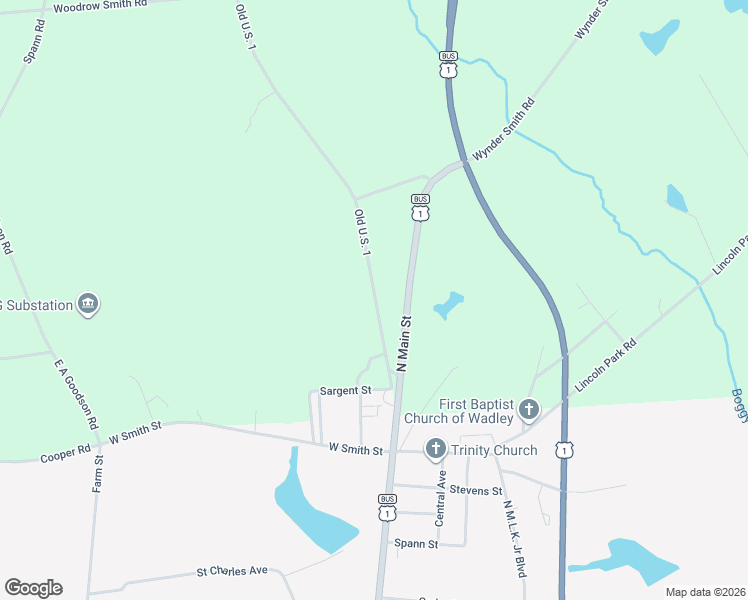 map of restaurants, bars, coffee shops, grocery stores, and more near 946 Old U.S. 1 in Wadley