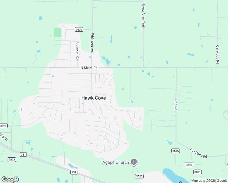 map of restaurants, bars, coffee shops, grocery stores, and more near 9359 Amy Drive in Quinlan