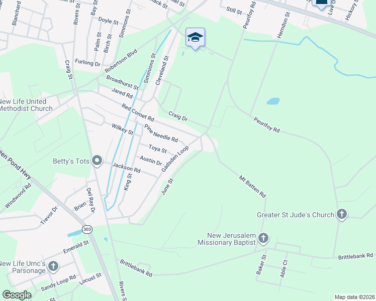 map of restaurants, bars, coffee shops, grocery stores, and more near 714 Gadsden Loop in Walterboro