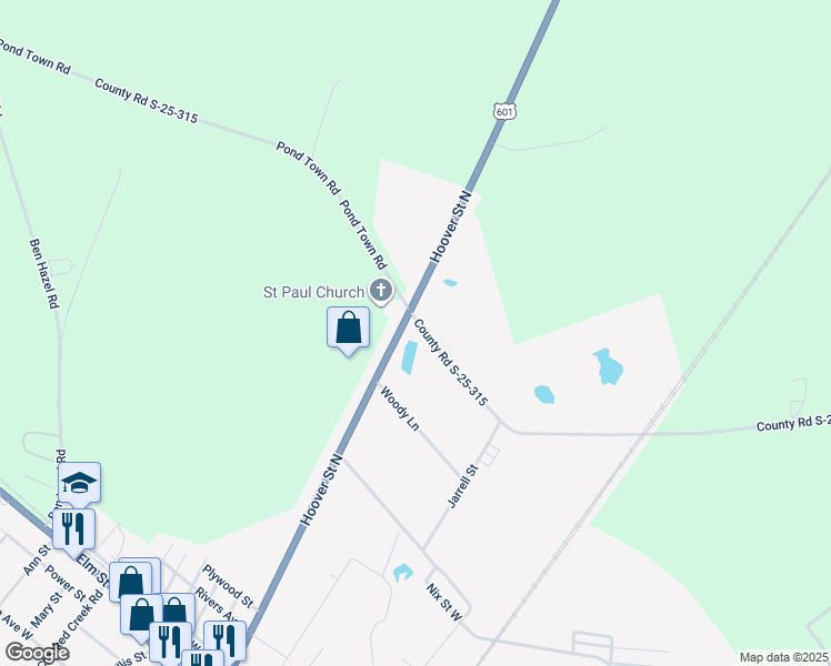 map of restaurants, bars, coffee shops, grocery stores, and more near in Hampton