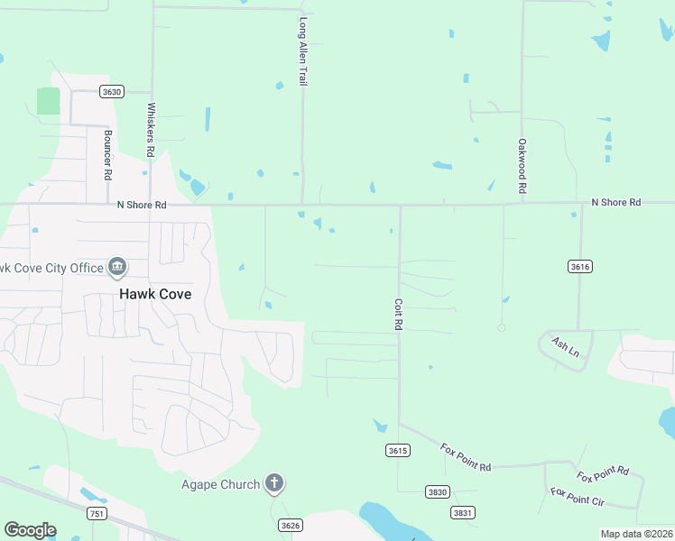 map of restaurants, bars, coffee shops, grocery stores, and more near 1935 Private Road 2554 in Quinlan