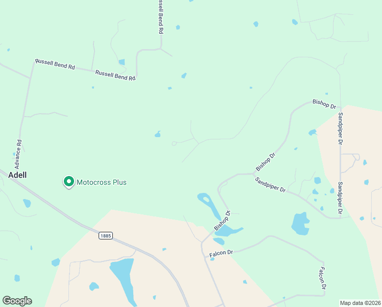 map of restaurants, bars, coffee shops, grocery stores, and more near 504 Sandpiper Dr in Poolville