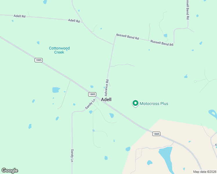 map of restaurants, bars, coffee shops, grocery stores, and more near 106 Advance Road in Weatherford