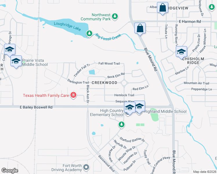 map of restaurants, bars, coffee shops, grocery stores, and more near 621 Catalpa Road in Fort Worth