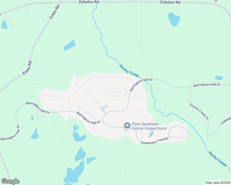 map of restaurants, bars, coffee shops, grocery stores, and more near 301 Barrington Hall Drive in Macon