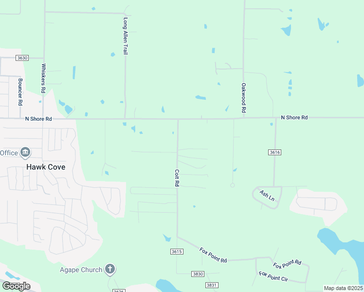 map of restaurants, bars, coffee shops, grocery stores, and more near 9497 Coit Road in Quinlan