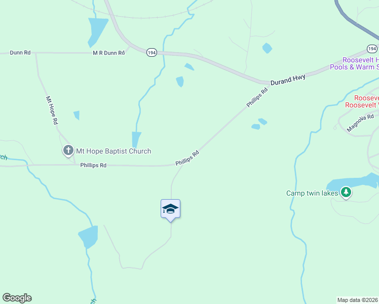 map of restaurants, bars, coffee shops, grocery stores, and more near 246 Phillips Road in Warm Springs