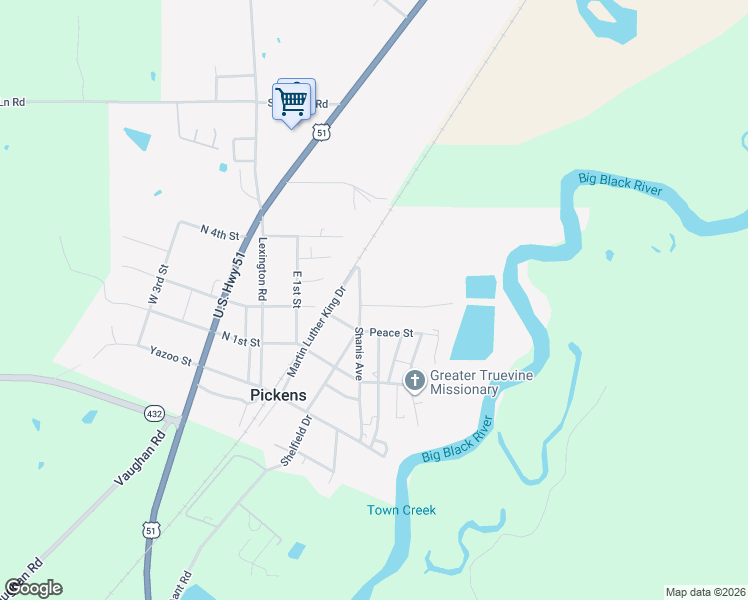 map of restaurants, bars, coffee shops, grocery stores, and more near 665 Po Box in Pickens