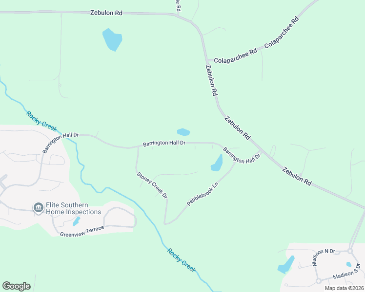 map of restaurants, bars, coffee shops, grocery stores, and more near 601 Pineland Place in Macon