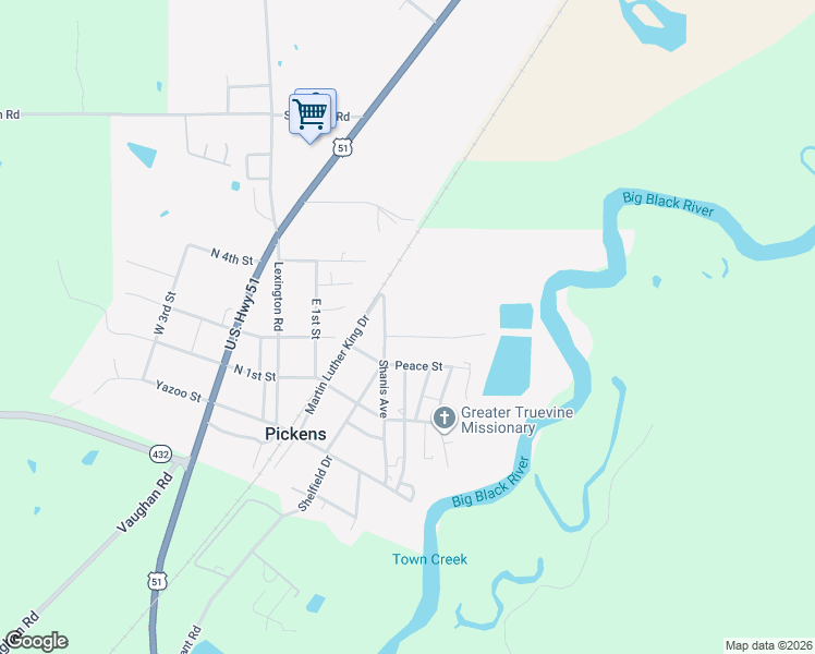 map of restaurants, bars, coffee shops, grocery stores, and more near 665 Po Box in Pickens