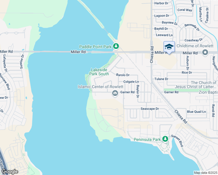 map of restaurants, bars, coffee shops, grocery stores, and more near 6718 Loire Valley Drive in Rowlett