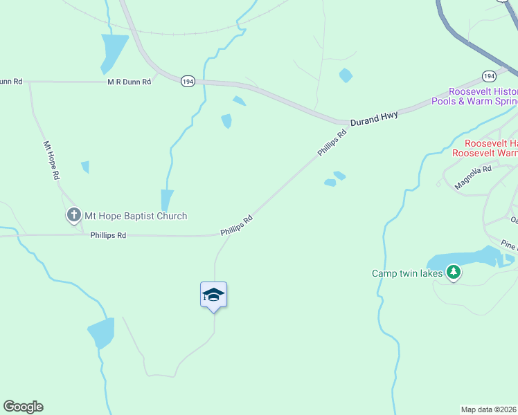 map of restaurants, bars, coffee shops, grocery stores, and more near 246 Phillips Road in Warm Springs