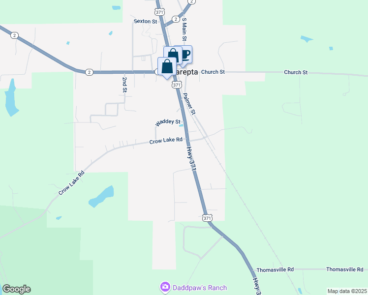 map of restaurants, bars, coffee shops, grocery stores, and more near 24216 U.S. 371 in Sarepta