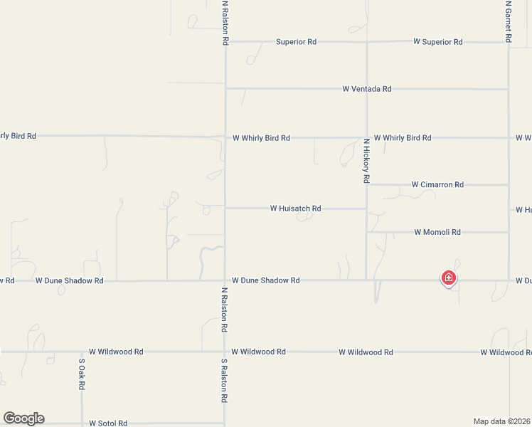 map of restaurants, bars, coffee shops, grocery stores, and more near 50937 West Huisatch Road in Maricopa