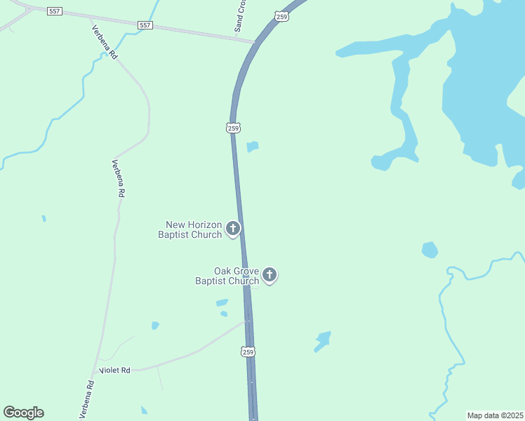 map of restaurants, bars, coffee shops, grocery stores, and more near 12482 U.S. 259 in Ore City