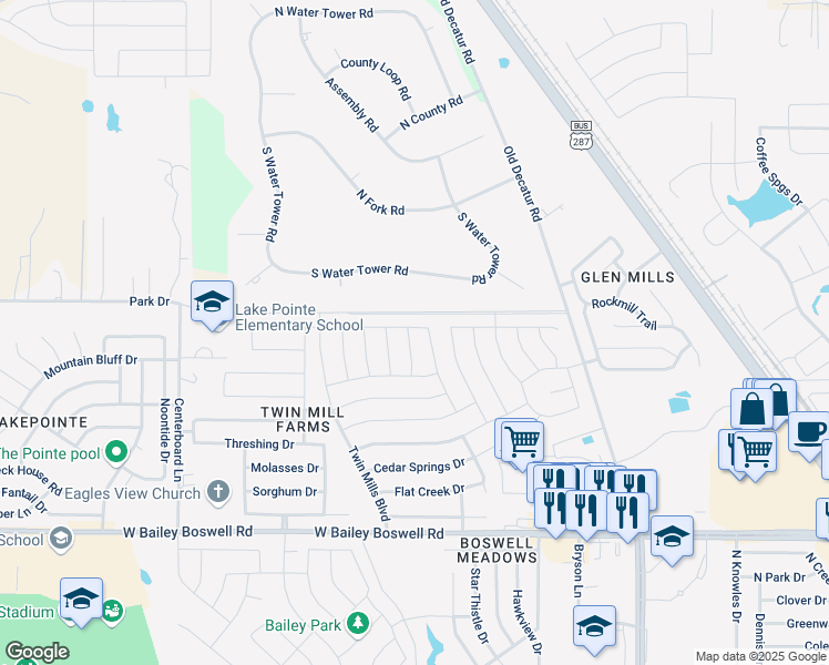 map of restaurants, bars, coffee shops, grocery stores, and more near 9136 Stormcrow Drive in Fort Worth
