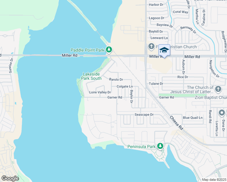 map of restaurants, bars, coffee shops, grocery stores, and more near 2710 Chablis Drive in Rowlett