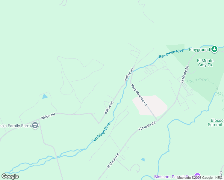 map of restaurants, bars, coffee shops, grocery stores, and more near 15286 Willow Road in Lakeside