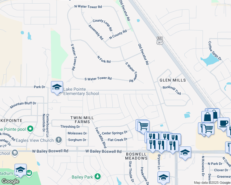 map of restaurants, bars, coffee shops, grocery stores, and more near 9136 Stormcrow Drive in Fort Worth