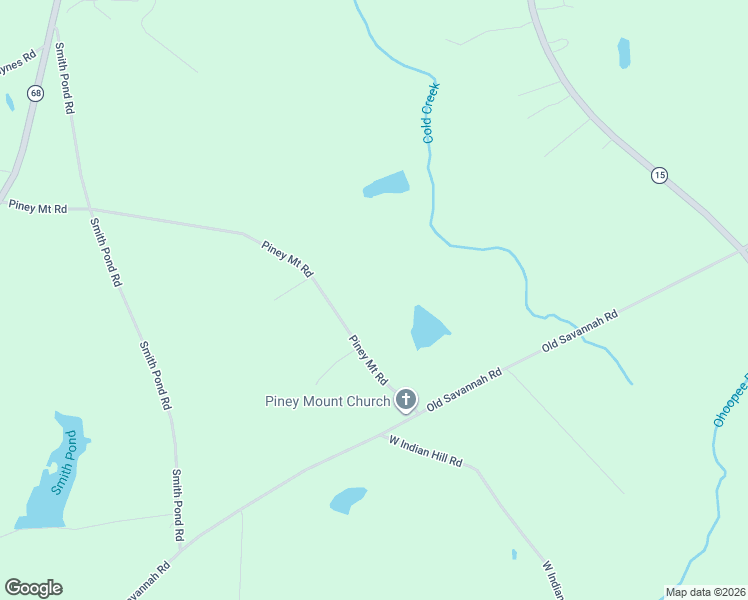 map of restaurants, bars, coffee shops, grocery stores, and more near 2705 Piney Mount Road in Tennille
