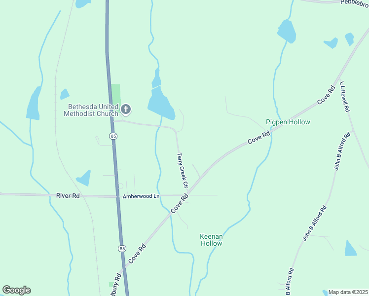 map of restaurants, bars, coffee shops, grocery stores, and more near 447 Terry Creek Circle in Manchester