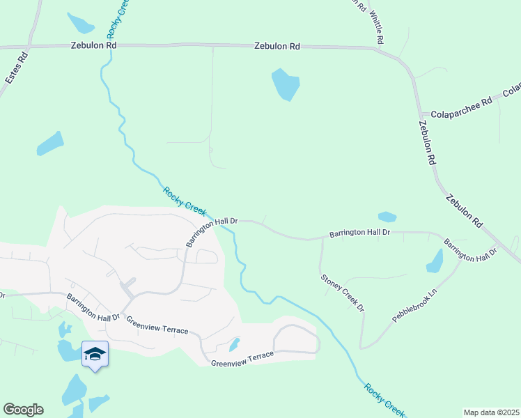 map of restaurants, bars, coffee shops, grocery stores, and more near 809 Barrington Ridge in Macon