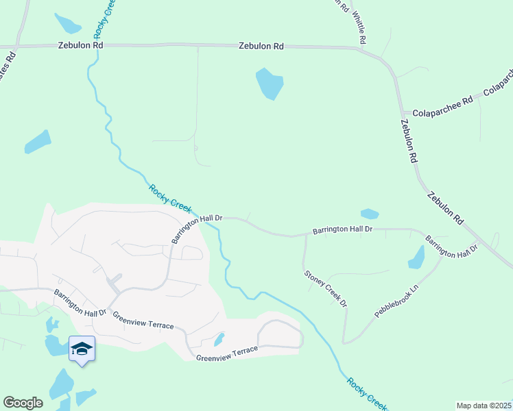 map of restaurants, bars, coffee shops, grocery stores, and more near 809 Barrington Ridge in Macon