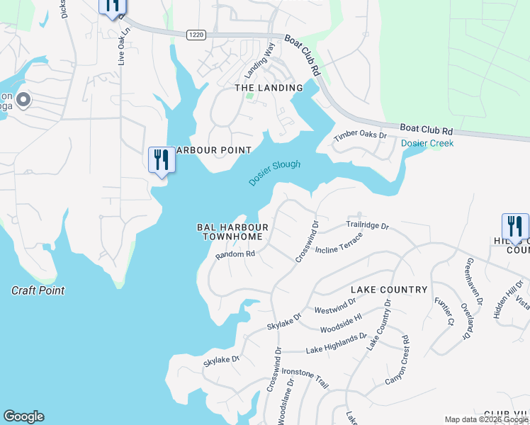 map of restaurants, bars, coffee shops, grocery stores, and more near 8921 Random Road in Fort Worth