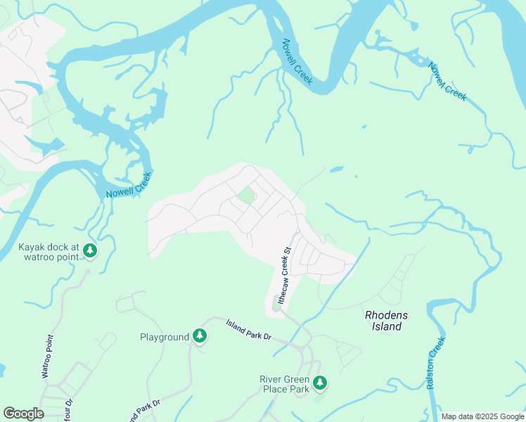 map of restaurants, bars, coffee shops, grocery stores, and more near 126 Brailsford Street in Charleston