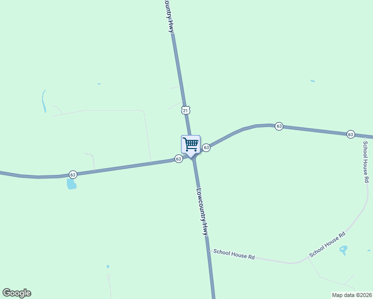 map of restaurants, bars, coffee shops, grocery stores, and more near 12595 Low Country Highway in Colleton County