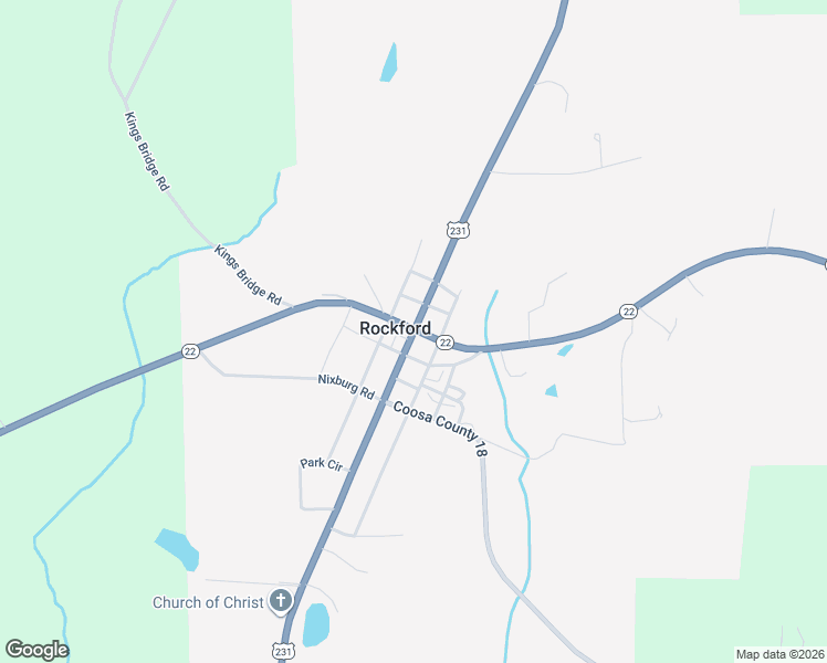 map of restaurants, bars, coffee shops, grocery stores, and more near U.S. 231 in Rockford