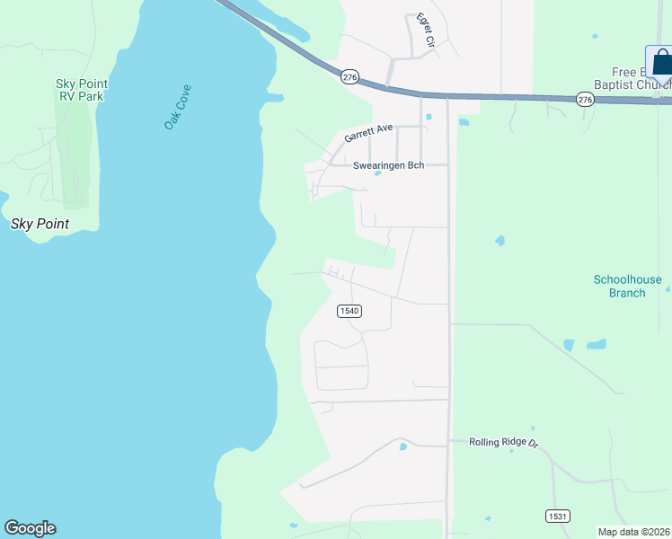 map of restaurants, bars, coffee shops, grocery stores, and more near 154 Seminole Trail in East Tawakoni