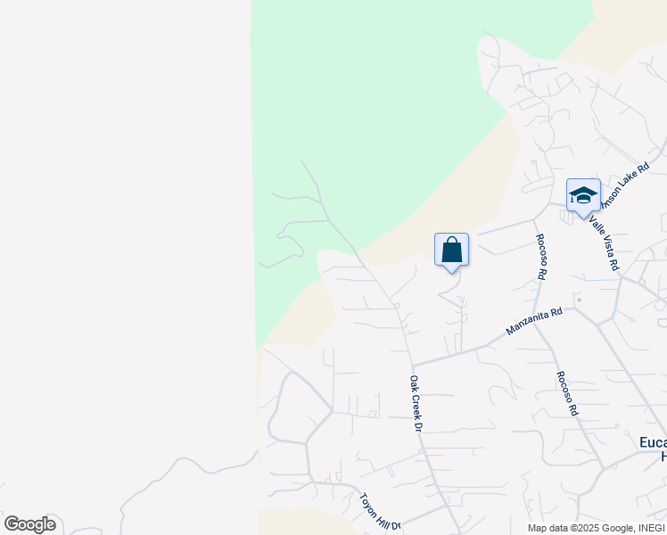 map of restaurants, bars, coffee shops, grocery stores, and more near Ohana Way in Lakeside