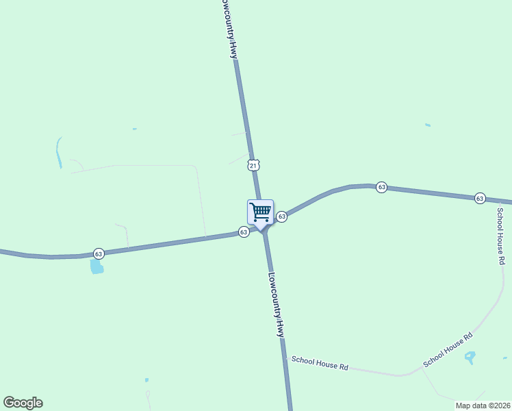 map of restaurants, bars, coffee shops, grocery stores, and more near 12703 Lowcountry Highway in Colleton County