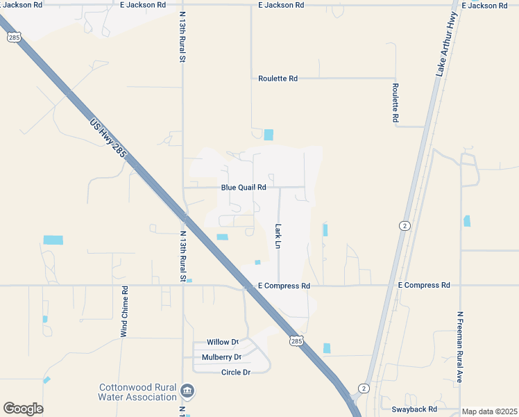 map of restaurants, bars, coffee shops, grocery stores, and more near 16 Rio Lobo Road in Artesia