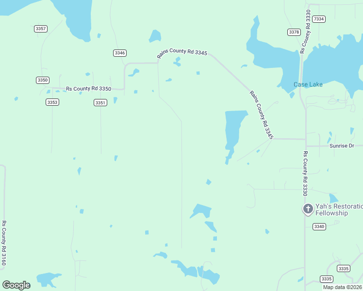 map of restaurants, bars, coffee shops, grocery stores, and more near County Road 3345 in Emory