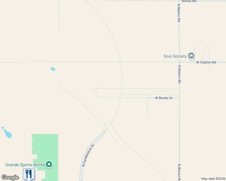 map of restaurants, bars, coffee shops, grocery stores, and more near 24953 West Boone Drive in Casa Grande