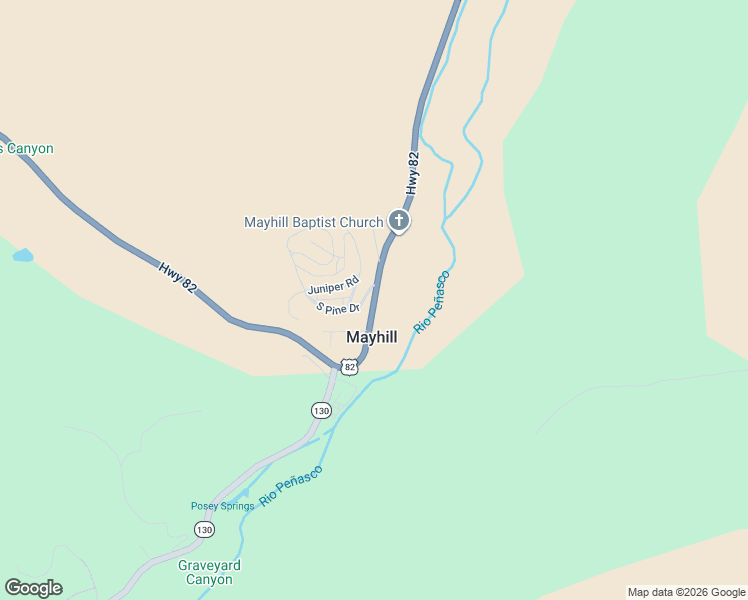 map of restaurants, bars, coffee shops, grocery stores, and more near 3497 U.S. 82 in Mayhill