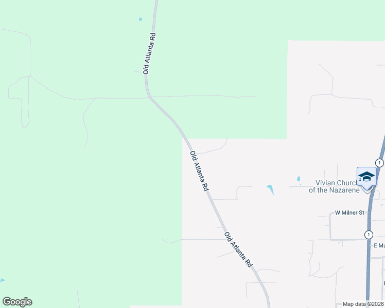 map of restaurants, bars, coffee shops, grocery stores, and more near 14899 Old Atlanta Rd in Vivian