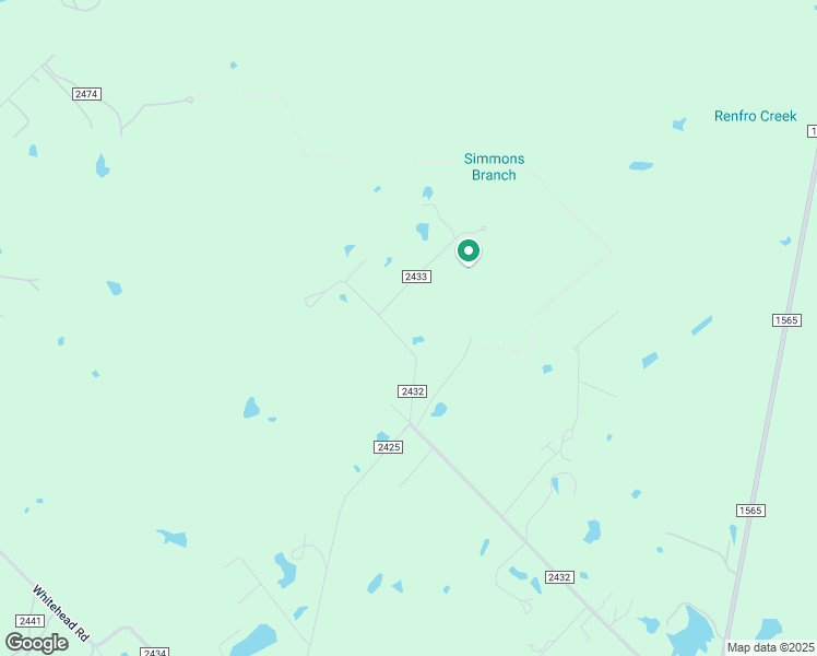 map of restaurants, bars, coffee shops, grocery stores, and more near 9139 County Road 2433 in Terrell