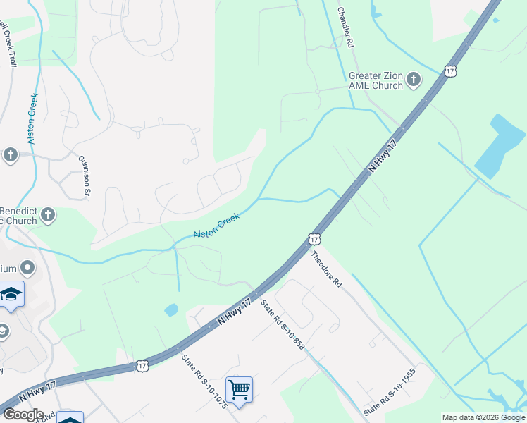map of restaurants, bars, coffee shops, grocery stores, and more near 4026 North Highway 17 in Awendaw