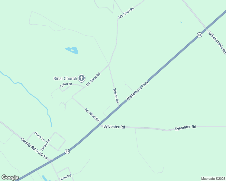 map of restaurants, bars, coffee shops, grocery stores, and more near 143 Wilson Road in Varnville