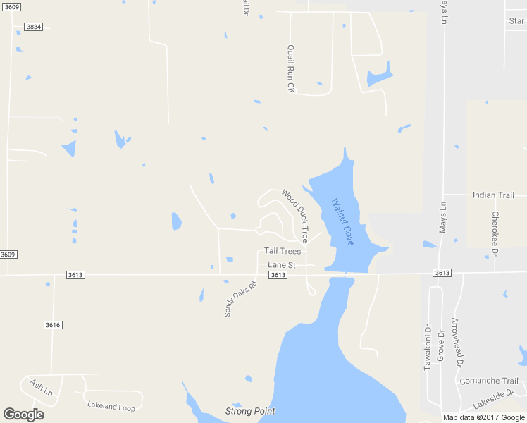 map of restaurants, bars, coffee shops, grocery stores, and more near 801 Trosper Trce in West Tawakoni