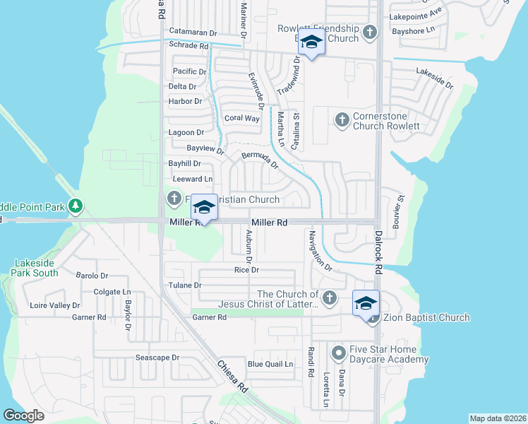 map of restaurants, bars, coffee shops, grocery stores, and more near 7818 Straits Drive in Rowlett