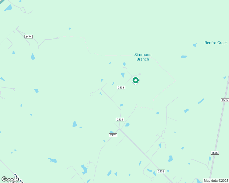 map of restaurants, bars, coffee shops, grocery stores, and more near 9139 County Road 2433 in Terrell