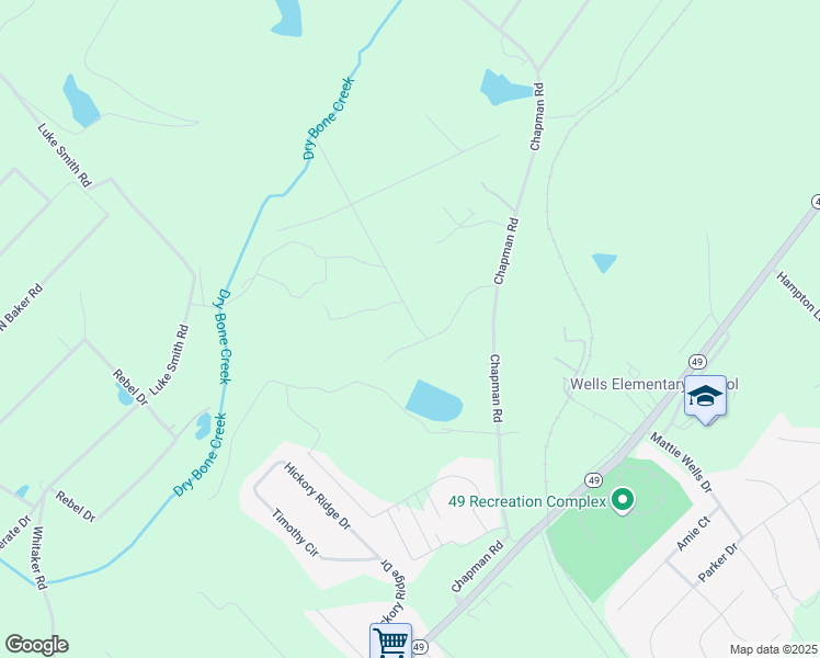 map of restaurants, bars, coffee shops, grocery stores, and more near 249 Chapman Crossing Court in Macon